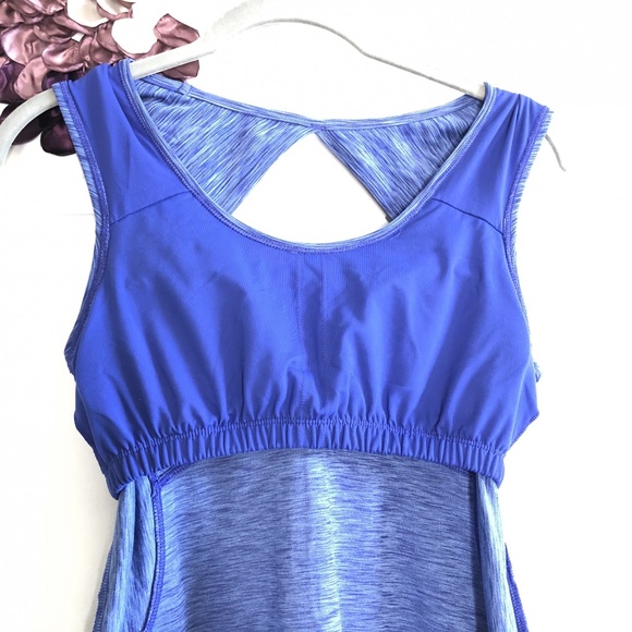 prAna Cobalt Blue Scoop Neck Calico Dress - Picture 6 of 8